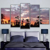 Max 5Pcs Wall Painting Modern Decoration Living Room Canvas Prints Coconut Tree - Aladdin Shoppers