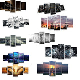 Max 5Pcs Wall Painting Modern Decoration Living Room Canvas Prints Swan - Aladdin Shoppers