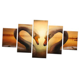 Max 5Pcs Wall Painting Modern Decoration Living Room Canvas Prints Swan - Aladdin Shoppers