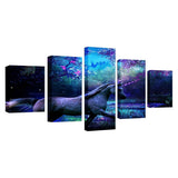 Max 5Pcs Wall Painting Modern Decoration Living Room Canvas Prints Unicorn - Aladdin Shoppers