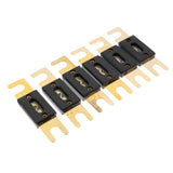 Max 6 Pieces Car Audio Electrical Flat ANL Blade Fuse 80A 125A 160A Gold Plated - Aladdin Shoppers