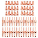 Max 60pcs Red Copper Extended Long Plasma Cutter Tip Electrodes & Nozzles Kit - Aladdin Shoppers