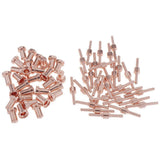 Max 60pcs Red Copper Extended Long Plasma Cutter Tip Electrodes & Nozzles Kit - Aladdin Shoppers