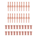 Max 60pcs Red Copper Extended Long Plasma Cutter Tip Electrodes & Nozzles Kit - Aladdin Shoppers