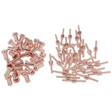 Max 60pcs Red Copper Extended Long Plasma Cutter Tip Electrodes & Nozzles Kit - Aladdin Shoppers