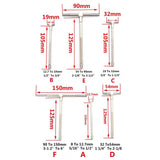 Max 6Pcs 8-150mm Telescopic Adjustable Inner Diameter Hole Measuring Gauge Tool - Aladdin Shoppers
