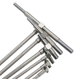 Max 6Pcs 8-150mm Telescopic Adjustable Inner Diameter Hole Measuring Gauge Tool - Aladdin Shoppers