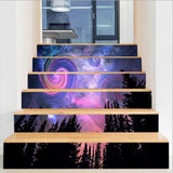 Max 6pcs PVC 3D Stair Stickers Peel and Stick Decals Removable and Waterproof F - Aladdin Shoppers