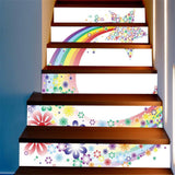 Max 6pcs/set 3D Stair Decals Stickers Stair Risers Decals Staircase Stickers F - Aladdin Shoppers