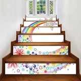 Max 6pcs/set 3D Stair Decals Stickers Stair Risers Decals Staircase Stickers F - Aladdin Shoppers