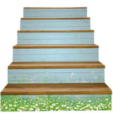 Max 6pcs/set 3D Stair Decals Stickers Stair Risers Decals Staircase Stickers K - Aladdin Shoppers