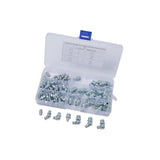 Max 80pcs 1/4" 1/8" Hydraulic Grease Zerk Fitting SAE Kit Straight 90 45 Degree - Aladdin Shoppers