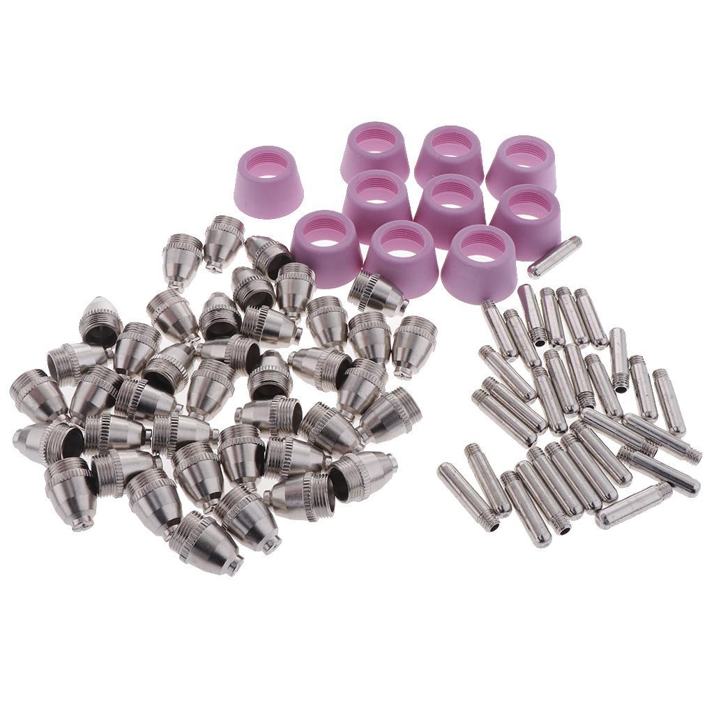 Max 80PCS Plasma Cutter Electrodes Torch Tips Nozzle Consumables Accessories - Aladdin Shoppers