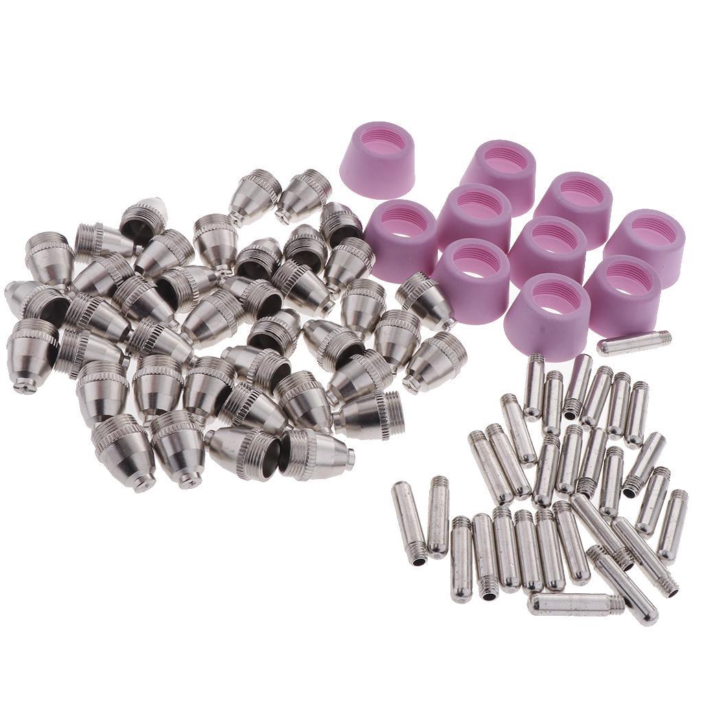 Max 80PCS Plasma Cutter Electrodes Torch Tips Nozzle Consumables Accessories - Aladdin Shoppers