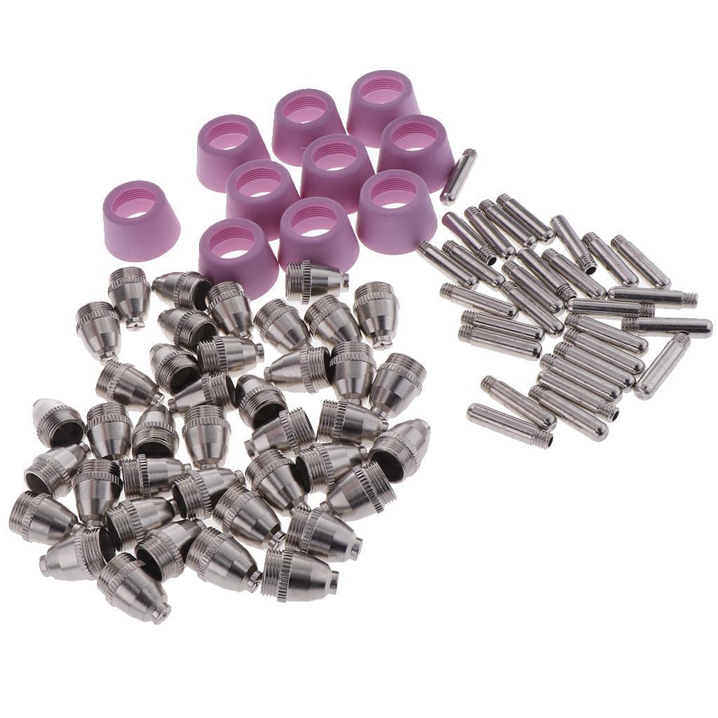 Max 80PCS Plasma Cutter Electrodes Torch Tips Nozzle Consumables Accessories - Aladdin Shoppers