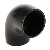 Max 90 Degree 5mm Hose Turbo Silicone Elbows Coupler Pipe Hose Black - Aladdin Shoppers