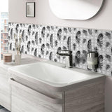 Max Adhesive Tile Mosaic Decal Kitchen Line Wall Stickers C - Aladdin Shoppers