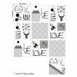 Max Adhesive Tile Mosaic Decal Kitchen Line Wall Stickers H - Aladdin Shoppers