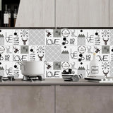 Max Adhesive Tile Mosaic Decal Kitchen Line Wall Stickers H - Aladdin Shoppers