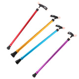Max Adjustable Alloy Walking Stick Elderly Cane Hiking Trekking Pole Brown - Aladdin Shoppers
