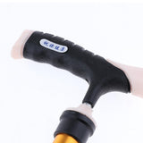 Max Adjustable Alloy Walking Stick Elderly Cane Hiking Trekking Pole Brown - Aladdin Shoppers