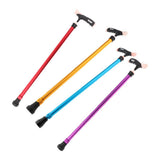 Max Adjustable Alloy Walking Stick Elderly Cane Hiking Trekking Pole Brown - Aladdin Shoppers