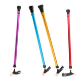Max Adjustable Alloy Walking Stick Elderly Cane Hiking Trekking Pole Brown - Aladdin Shoppers