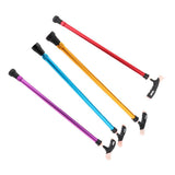 Max Adjustable Alloy Walking Stick Elderly Cane Hiking Trekking Pole Brown - Aladdin Shoppers