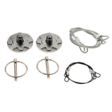 Max Aluminum Alloy Car Engine Hood Cover Lock Pull Line Bonnet Lid Latch Gray - Aladdin Shoppers