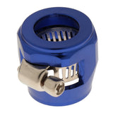Max AN10 Hose End Finishers Oil Fuel Line Clip Clamp Fitting Accessories Blue - Aladdin Shoppers