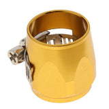 Max AN10 Hose End Finishers Oil Fuel Line Clip Clamp Fitting Accessories Gold - Aladdin Shoppers
