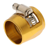 Max AN10 Hose End Finishers Oil Fuel Line Clip Clamp Fitting Accessories Gold - Aladdin Shoppers