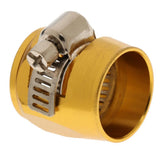 Max AN10 Hose End Finishers Oil Fuel Line Clip Clamp Fitting Accessories Gold - Aladdin Shoppers