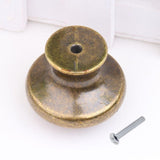 Max Antique Brass Cabinet Drawer Round Pulls Cupboard Bin Knob Handle 21 Style B - Aladdin Shoppers