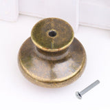 Max Antique Brass Cabinet Drawer Round Pulls Cupboard Bin Knob Handle 21 Style C - Aladdin Shoppers