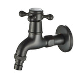 Max Antique Brass Garden Washing Machine Water Tap Faucet Wall Mounted Black A - Aladdin Shoppers