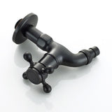 Max Antique Brass Garden Washing Machine Water Tap Faucet Wall Mounted Black A - Aladdin Shoppers