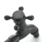 Max Antique Brass Garden Washing Machine Water Tap Faucet Wall Mounted Black A - Aladdin Shoppers