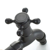 Max Antique Brass Garden Washing Machine Water Tap Faucet Wall Mounted Black A - Aladdin Shoppers