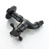 Max Antique Brass Garden Washing Machine Water Tap Faucet Wall Mounted Black A - Aladdin Shoppers