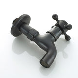 Max Antique Brass Garden Washing Machine Water Tap Faucet Wall Mounted Black B - Aladdin Shoppers