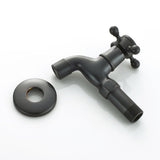 Max Antique Brass Garden Washing Machine Water Tap Faucet Wall Mounted Black B - Aladdin Shoppers