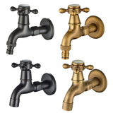 Max Antique Brass Garden Washing Machine Water Tap Faucet Wall Mounted Brass A - Aladdin Shoppers