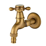 Max Antique Brass Garden Washing Machine Water Tap Faucet Wall Mounted Brass A - Aladdin Shoppers