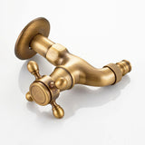 Max Antique Brass Garden Washing Machine Water Tap Faucet Wall Mounted Brass A - Aladdin Shoppers