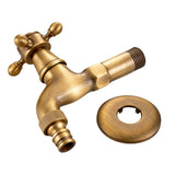 Max Antique Brass Garden Washing Machine Water Tap Faucet Wall Mounted Brass A - Aladdin Shoppers