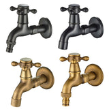 Max Antique Brass Garden Washing Machine Water Tap Faucet Wall Mounted Brass A - Aladdin Shoppers