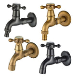 Max Antique Brass Garden Washing Machine Water Tap Faucet Wall Mounted Brass A - Aladdin Shoppers