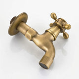 Max Antique Brass Garden Washing Machine Water Tap Faucet Wall Mounted Brass B - Aladdin Shoppers
