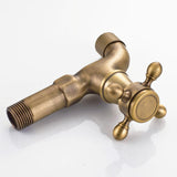 Max Antique Brass Garden Washing Machine Water Tap Faucet Wall Mounted Brass B - Aladdin Shoppers